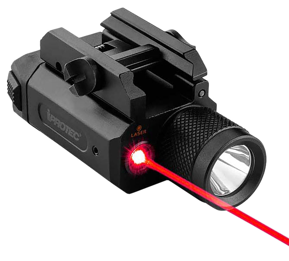 iPROTEC IPRMLT0001 RM600LSR 600-Lumen Rail Mount Weapon Light with Red Laser