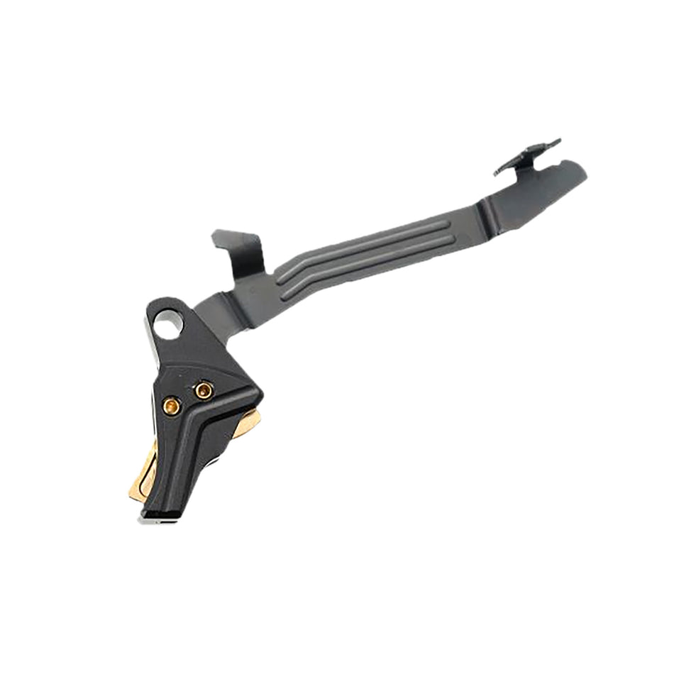 Tyrant CNC Improved Tyrant Trigger System Glock 43 43x 48 Black/Gold TDG43TRIGBLKGOLDBAR