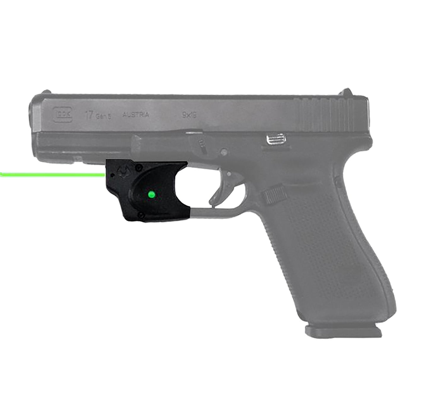 Viridian E-Series Green Laser 9120091 Glock 17/19/34/45/47 Black Trigger Guard Mount
