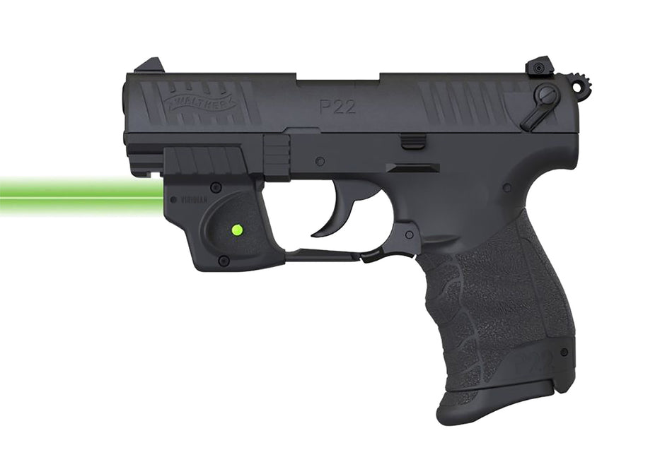 Viridian E-Series Green Laser 9120097 Walther P22 Black Rail Mount