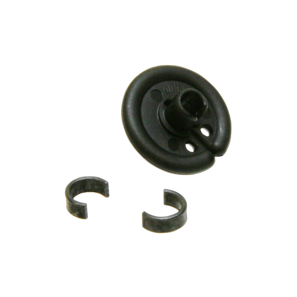 October Mountain Black Slotted Kisser Button 9/16 in. 1 pk.