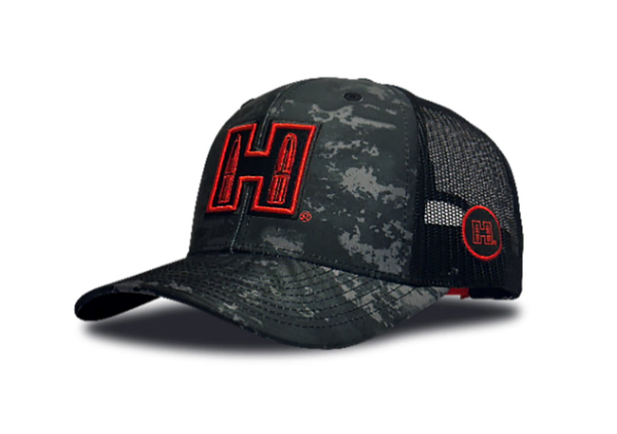 Hornady 32630 Camouflage Trucker Hat Embroidered Hornady Patch