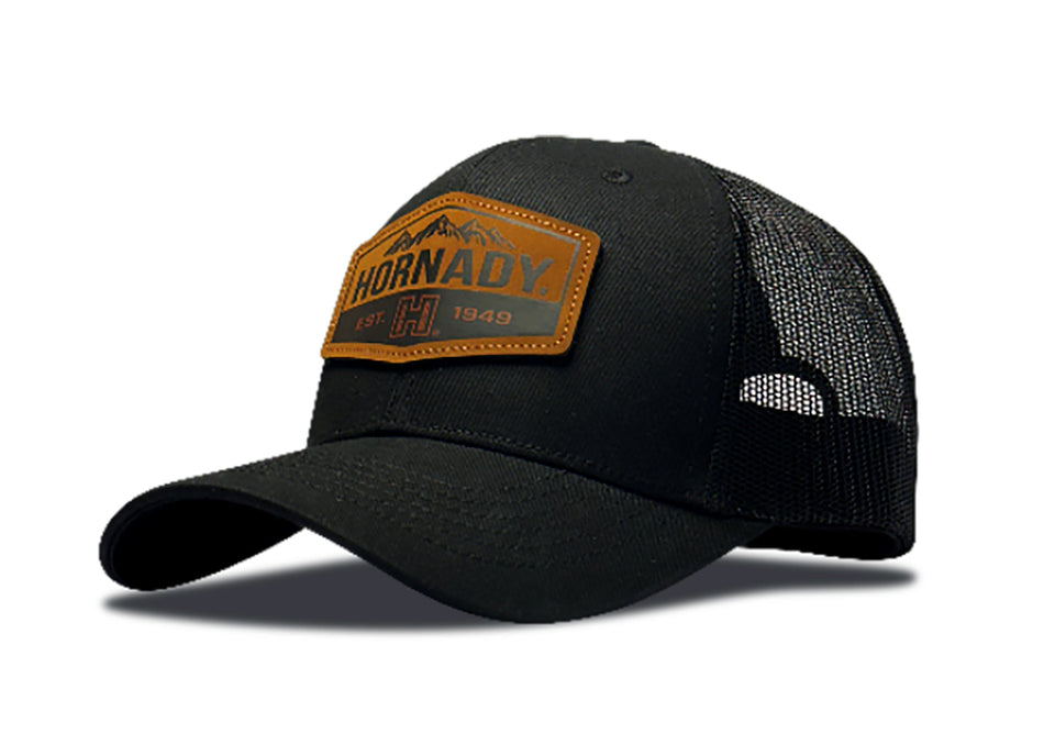Hornady 32160 2Tone Black Trucker Hat Hornady Embroidered Patch