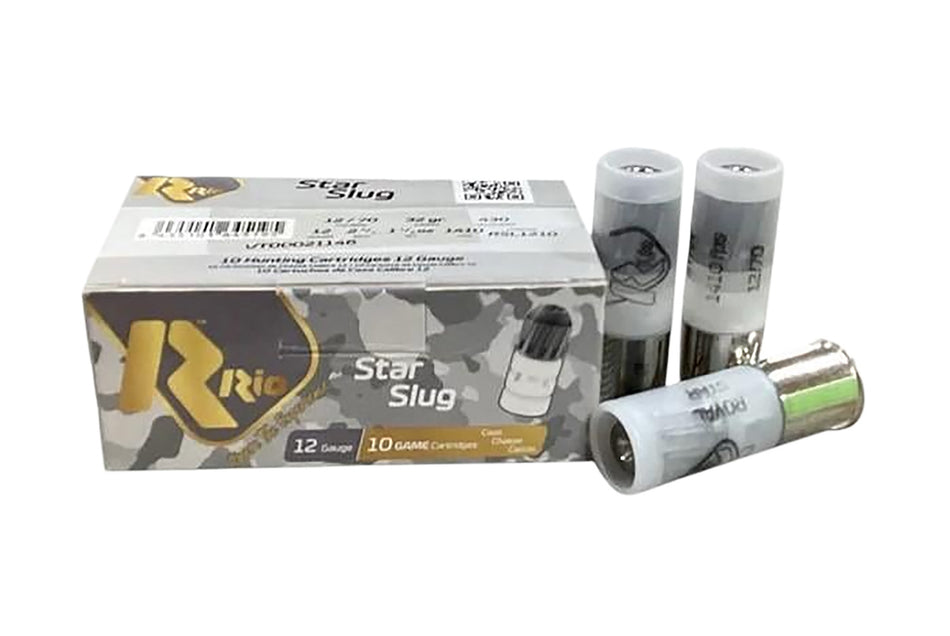 Rio Ammunition 12 Gauge Shotgun Shells  Slug 1-1/8 oz 2.75 in