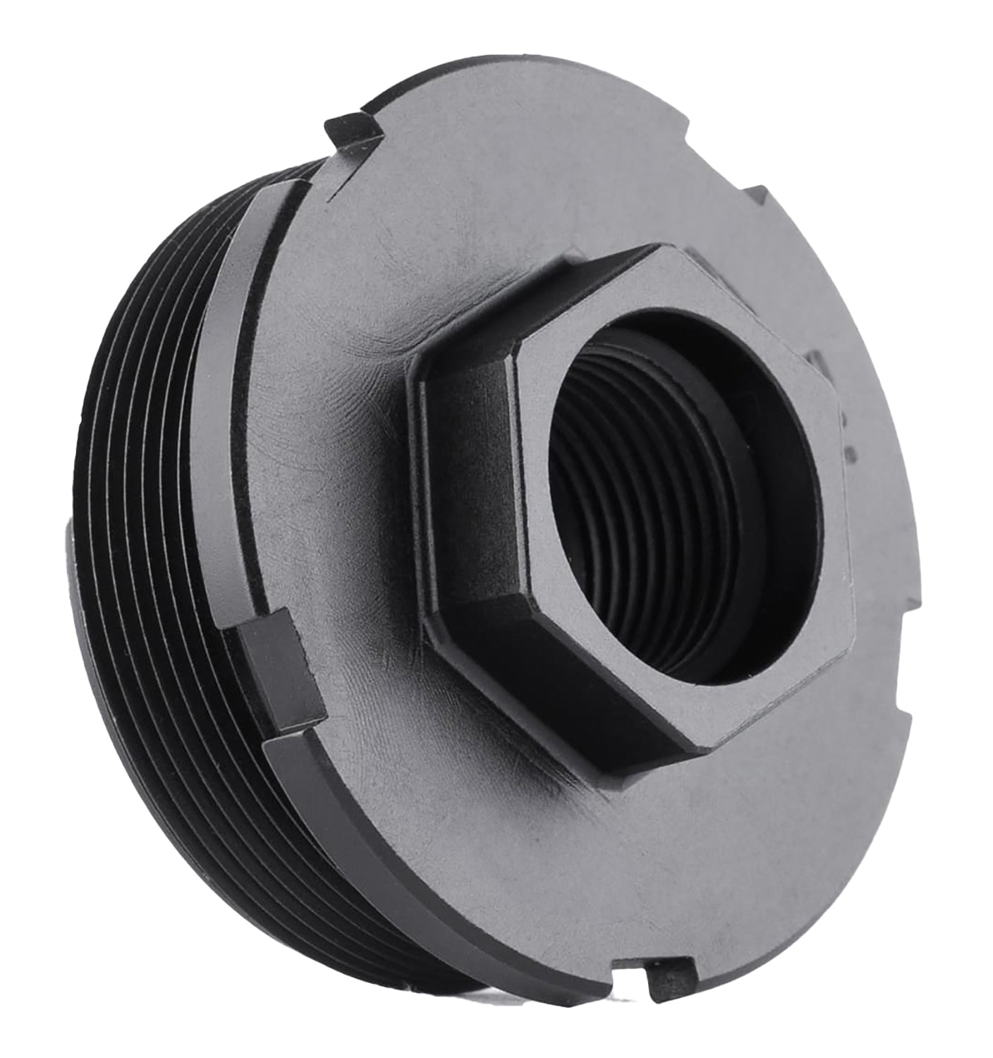 Dead Air HUB Direct Thread Mount LT313 11/16-inch x24 4140 HT Steel Black Nitride