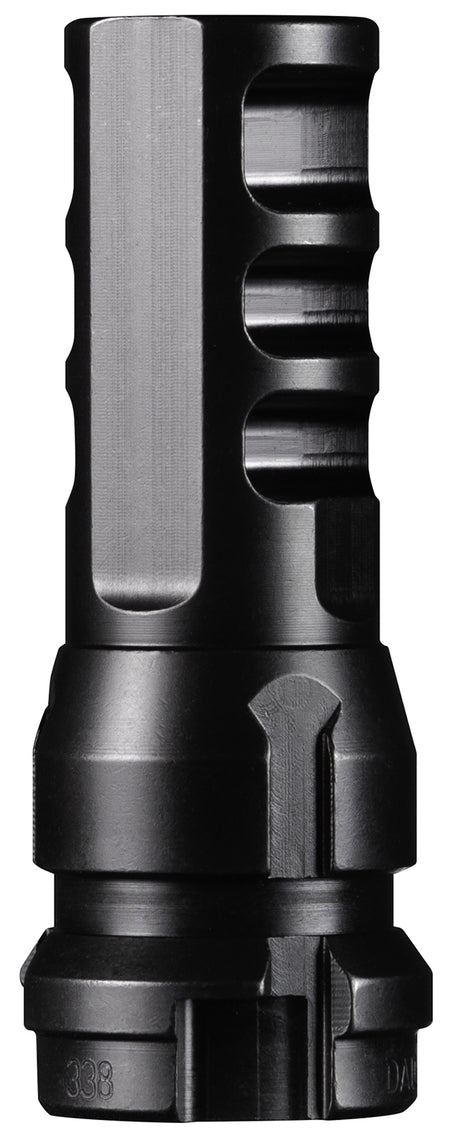 Dead Air DA104 KeyMo Muzzle Brake 338 Cal Black Nitride M18X1 Threaded 4140 HT Steel