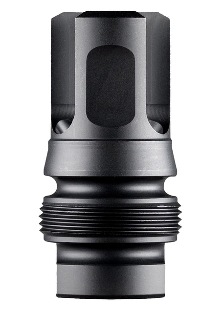 Dead Air DA129 Xeno 3-Prong Micro Flash Hider 9mm Black Nitride 1/2"x28 Threaded 4140 HT Steel