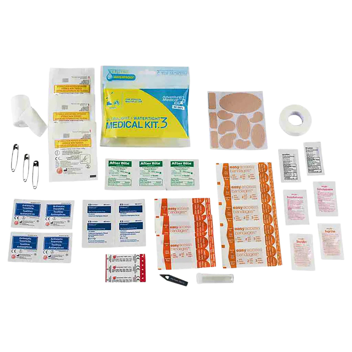 Adventure Medical Kits 1250397 Ultralight Watertight .3 Outdoor First Aid Kit DryFlex Bag