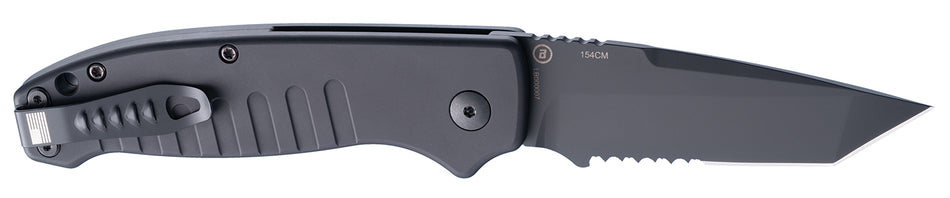 Hogue Ballista-I 64120 3.5" Automatic Tanto Serrated Black Blade Folding Knife