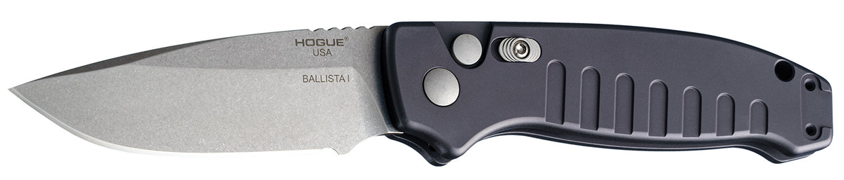 Hogue Ballista-I 64136 3.5" Automatic Drop Blade Black Folding Knife