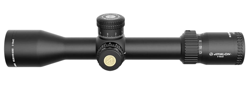 Athlon Helos BTR GEN2 2-12x 42mm FFP Illuminated MIL Reticle Scope