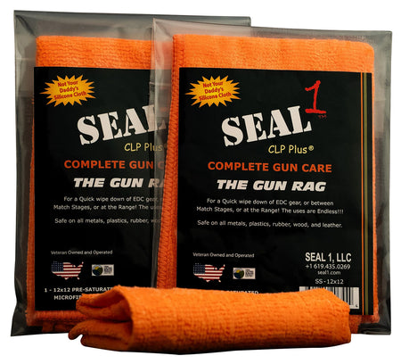 Seal 1 SS-12X12 Gun Rag Microfiber Firearm Cleaning Cloth