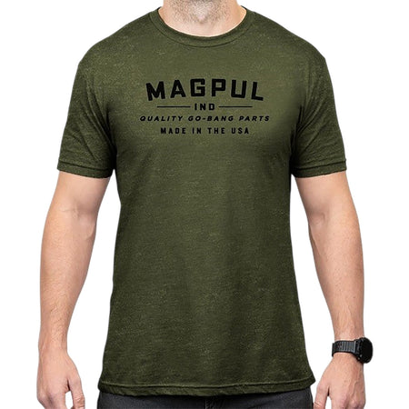 Magpul Go Bang Parts Olive Drab Heather Cotton/Polyester Tee Medium