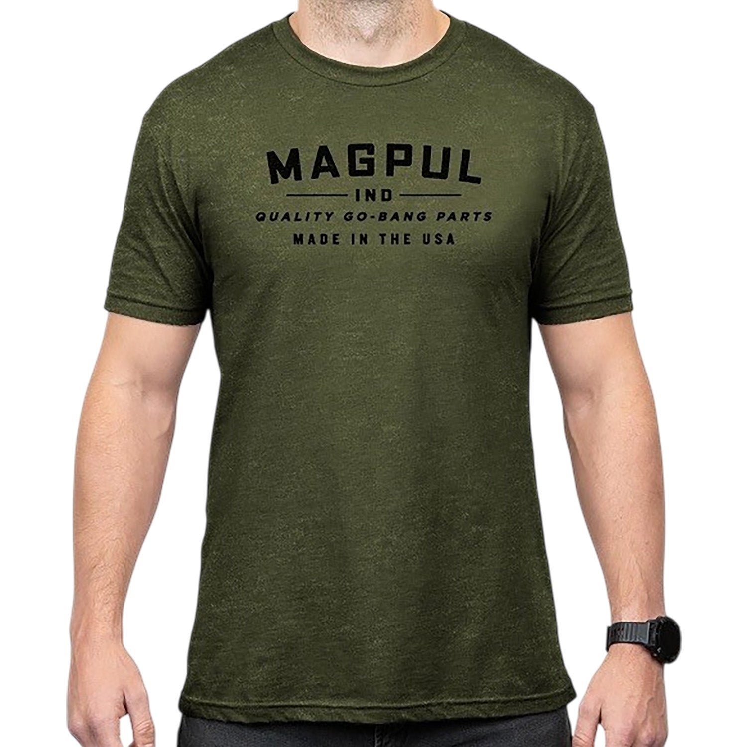 Magpul Go Bang Parts Olive Drab Heather Cotton/Polyester Tee Large