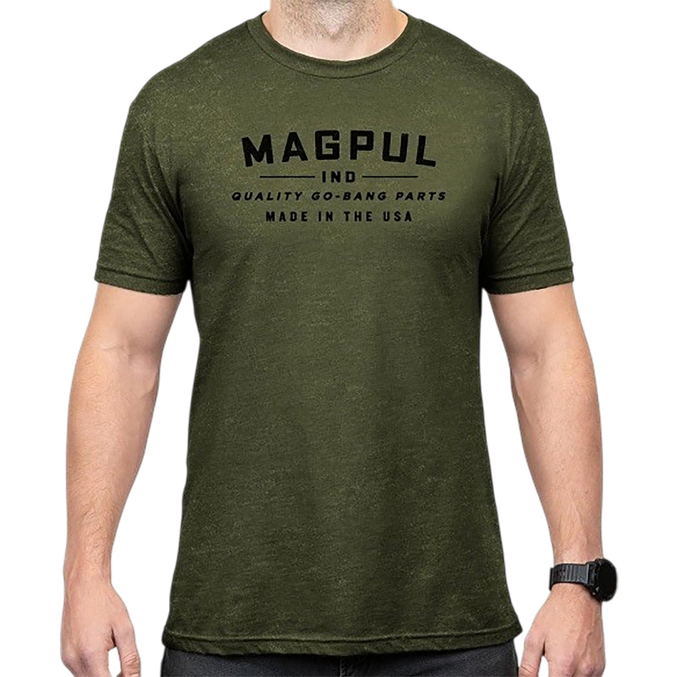 Magpul Go Bang Parts Olive Drab Heather Cotton/Polyester Tee Large