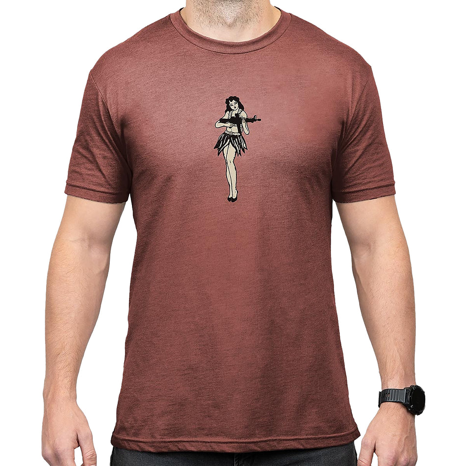 Magpul MAG1117-613 Hula Girl Cotton/Poly Shirt Redrock Heather 2XL