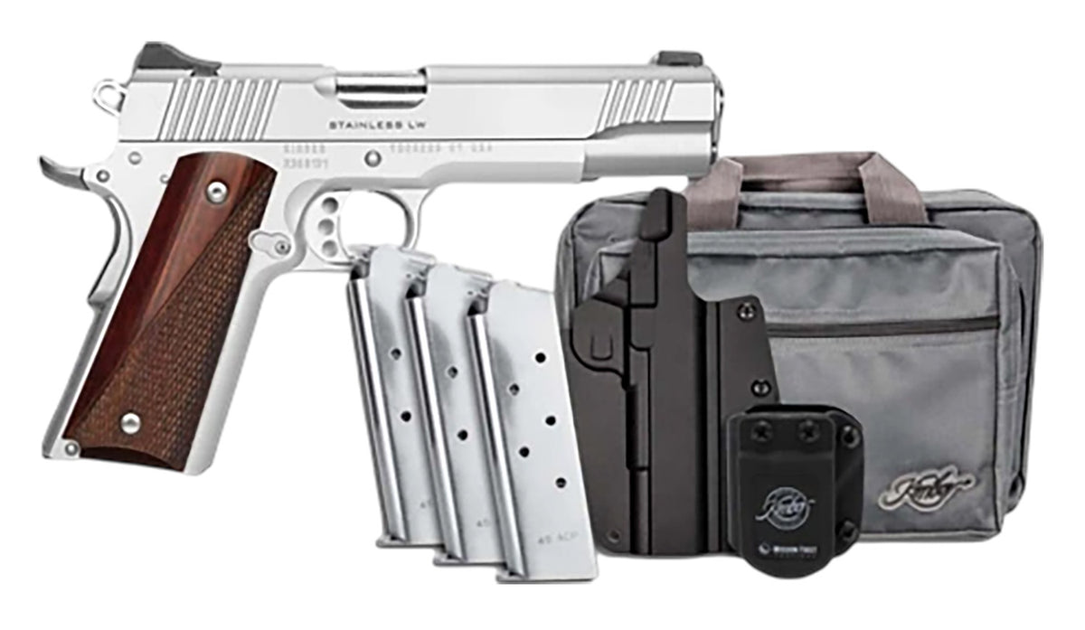 Kimber Stainless LW Bundle .45 ACP 8+1 Match Grade Pistol