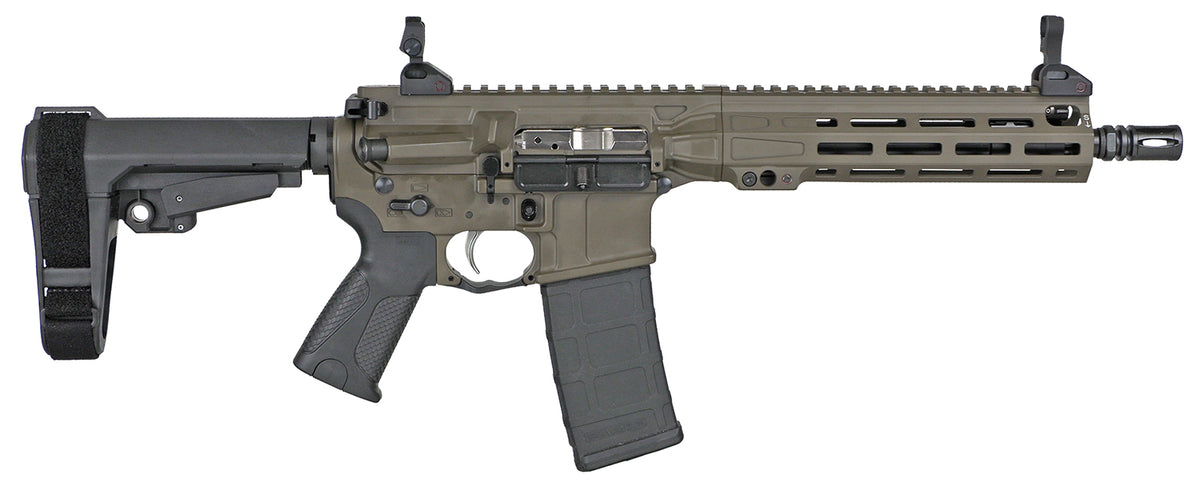 LWRCI IC MKII PST 5.56 NATO 10.5" Pistol with SBA3 Brace, Patriot Brown