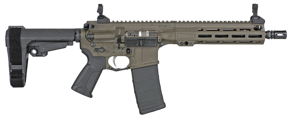 LWRCI IC MKII PST 5.56 NATO 10.5" Pistol with SBA3 Brace, Patriot Brown