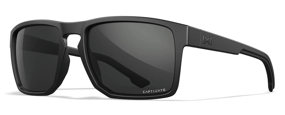 Wiley X Founder AC6FND02 Gray Lens Matte Black Polycarbonate Frame Sunglasses