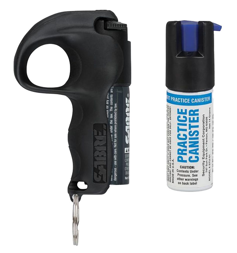 Sabre Quick Grip Pepper Spray Black 0.54oz 12 Foot Range