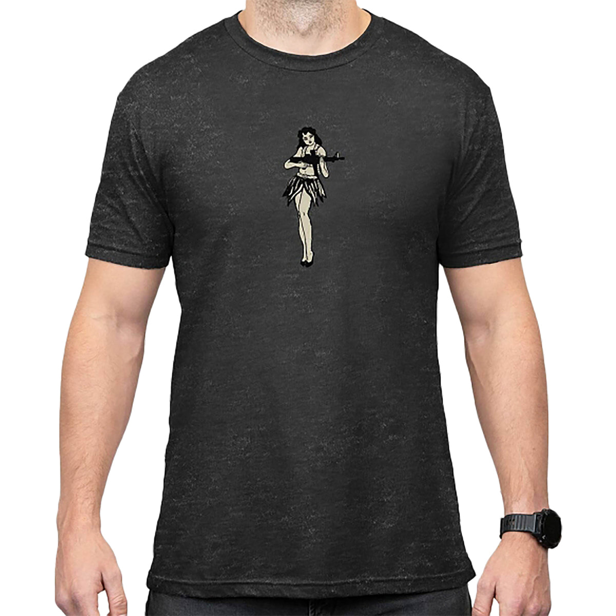 Magpul MAG1117-010 Hula Girl CVC Tee Charcoal Gray Cotton/Poly 2XL