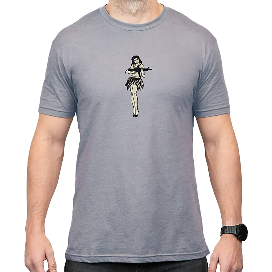 Magpul MAG1117-041 Hula Girl CVC Tee Stone Gray Heather Cotton/Poly XL