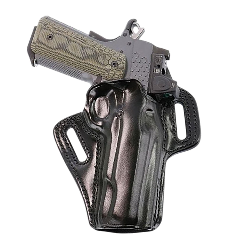 Galco APO212RB Auto Pistol Outdoorsman OWB Black Leather Holster Kimber 1911 5" RH