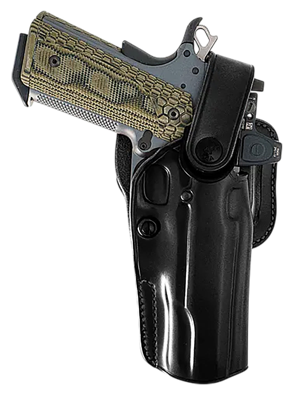 Galco APO224RB Auto Pistol Outdoorsman OWB Black Leather Holster Glock 17 Gen 1-5 RH