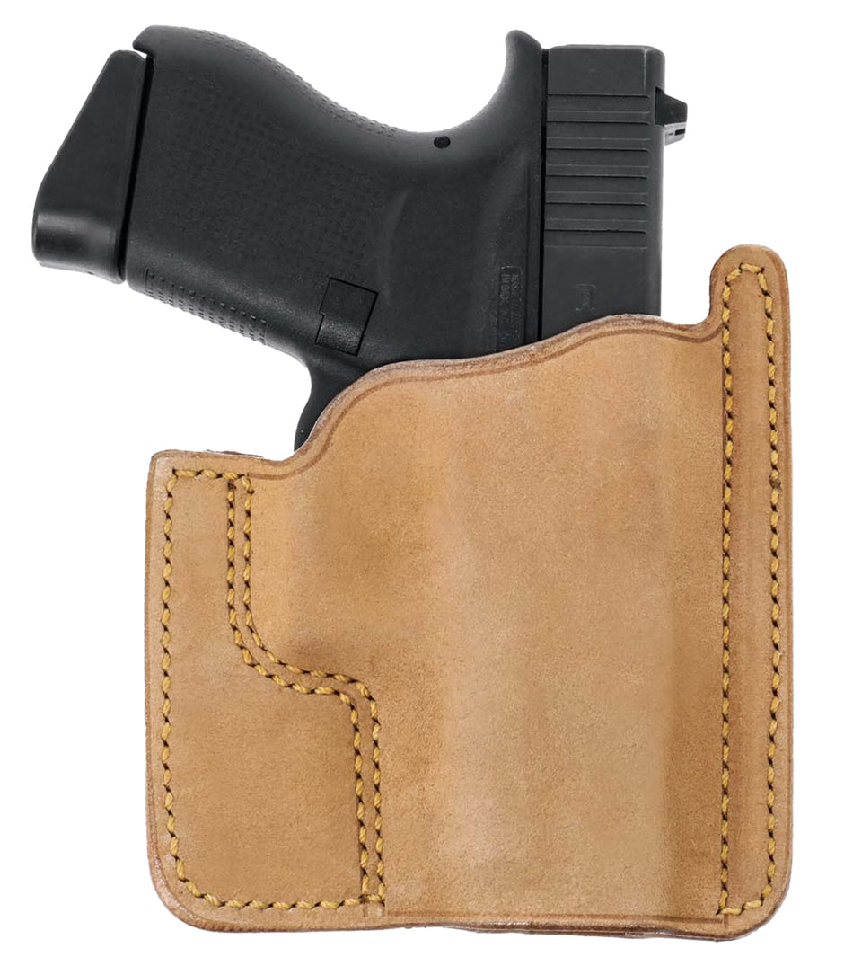 Galco PH800 Front Pocket Holster Natural Horsehide Fits Glock 43 Ambidextrous