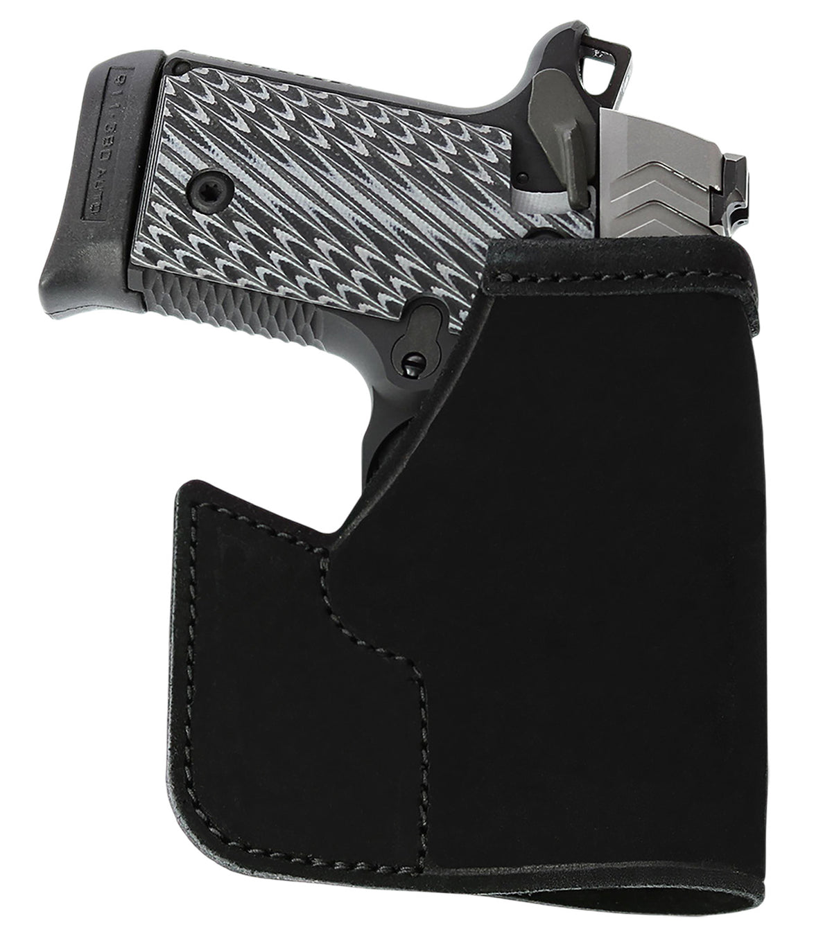Galco PRO648B Pocket Protector Black Steerhide Pocket Holster S&W Bodyguard 2.0 Ambidextrous