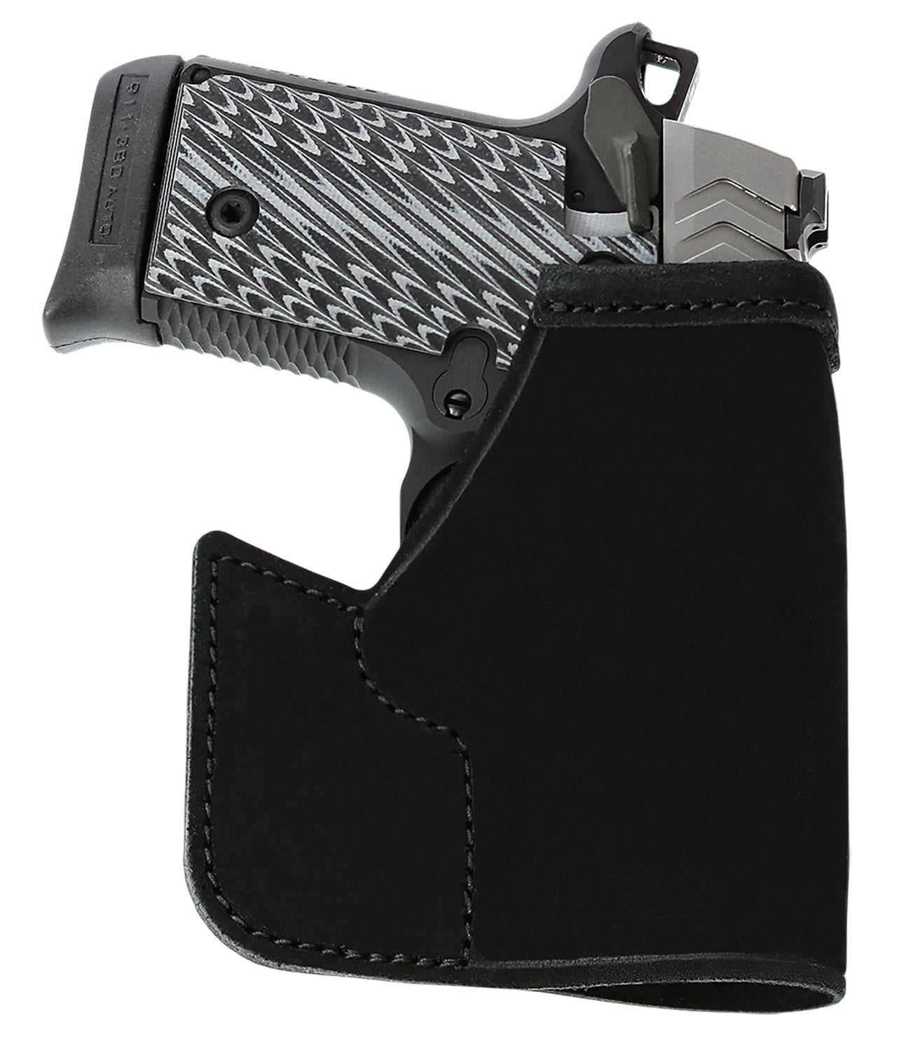 Galco PRO648B Pocket Protector Black Steerhide Pocket Holster S&W Bodyguard 2.0 Ambidextrous