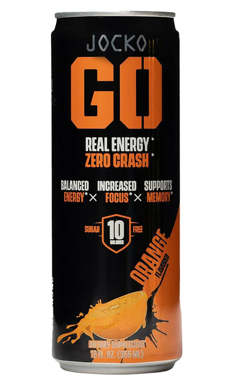 Jocko Fuel 33920 Orange Flavored Energy Drinks 12oz 12-Pack