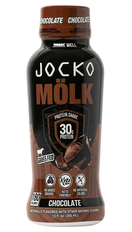 Jocko Fuel 29092 Chocolate Flavored Protein Shake 12oz 12-Pack