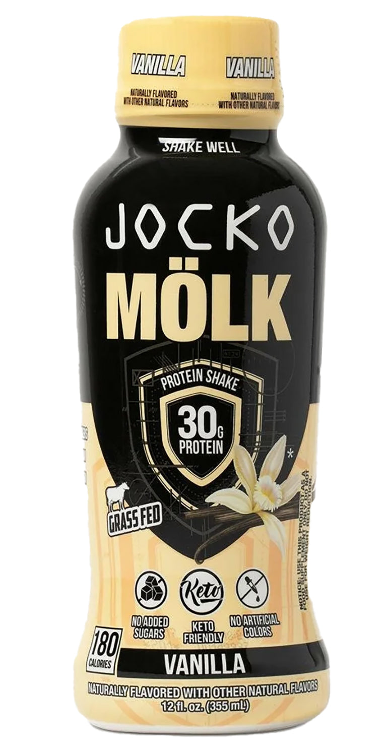 Jocko Fuel 29091 Vanilla Flavored Protein Shake 12oz 12-Pack