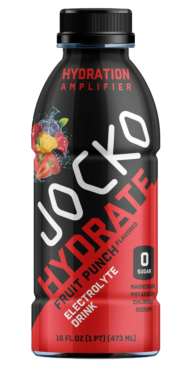 Jocko Fuel 29753 Fruit Punch Flavored Hydration Drink 16oz 12-Pack