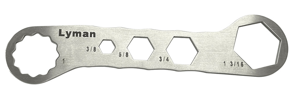 Lyman 7631250 Silver Stainless Steel BrassSmith Die Wrench