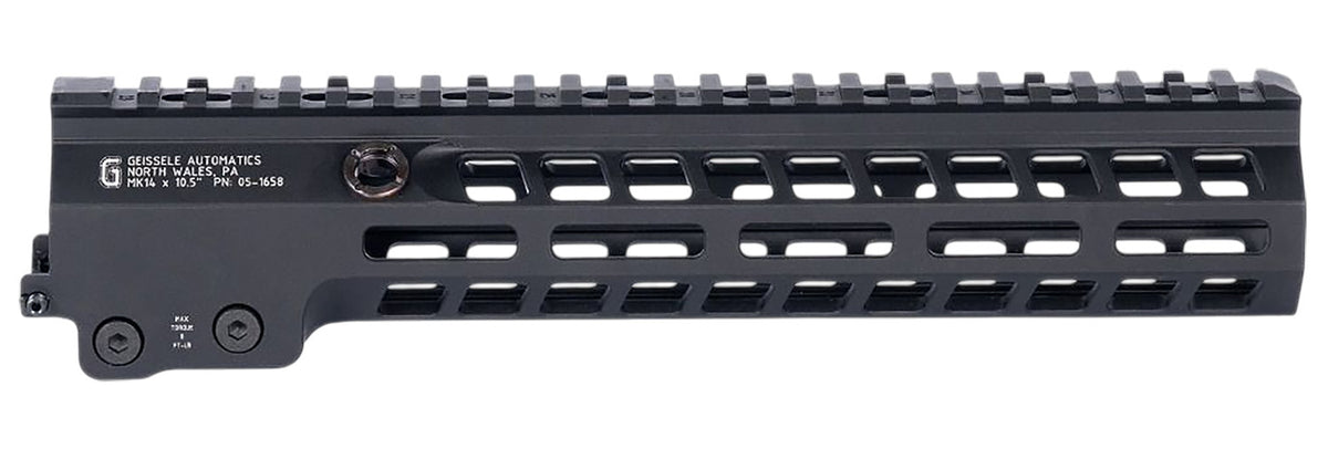 Geissele Super Modular Rail MK14 10.50" Black Aluminum Rail System 051658B