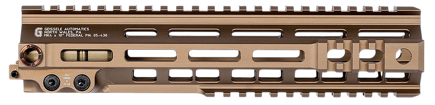 Geissele Super Modular Rail Mk4 10" DDC Aluminum Rail System 05430S
