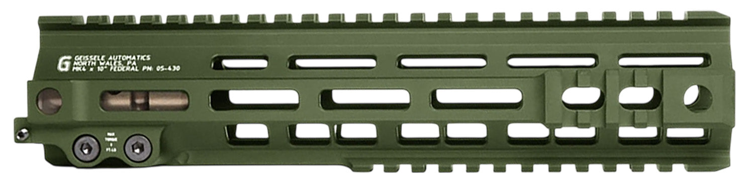 Geissele Automatics 05430ODG SMR Mk4 10" Free-Float Rail, OD Green