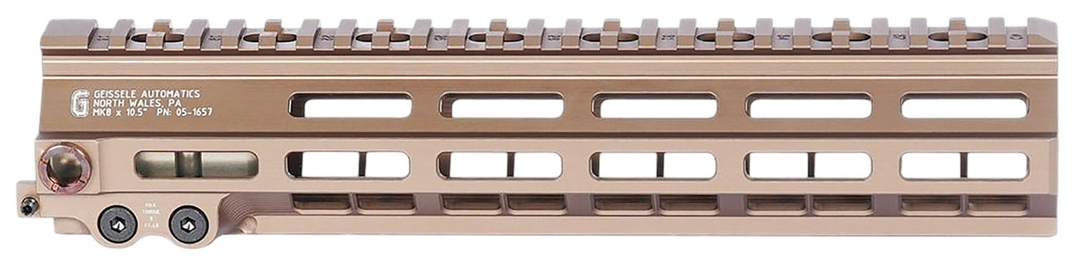 Geissele Automatics 051657S MK8 Super Modular Rail 10.50" Desert Dirt Color