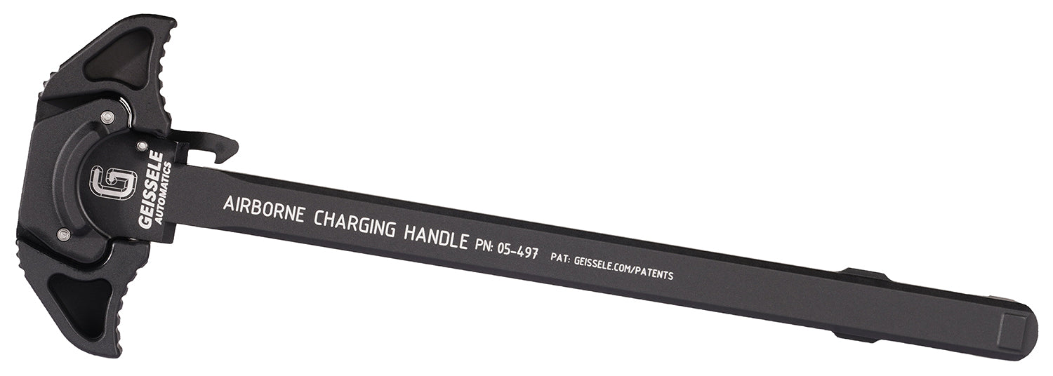 Geissele Automatics 05497B Airborne Ambidextrous Charging Handle Black Aluminum