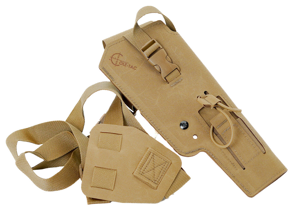 Cole-Tac VW112 Coyote Brown Right-Hand Varmint Wrangler Pistol Holster