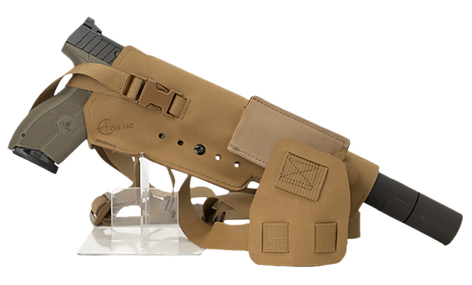 Cole-tac VWX104 Varmint Wrangler XL LH Pistol Holder Coyote Brown