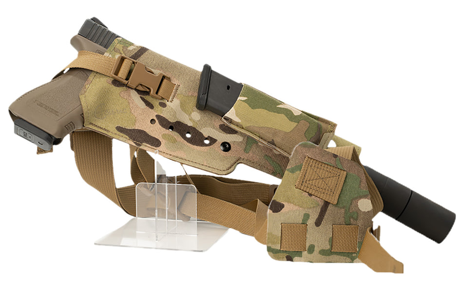 Cole-tac Varmint Wrangler XL Pistol Chest Carrier Multi-Cam Right Hand VWX107