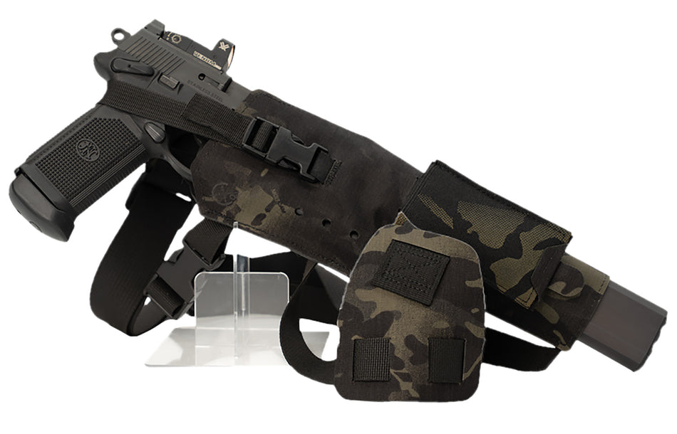 Cole-tac Varmint Wrangler XL Pistol Chest Carrier MultiCam Black Right Hand VWX109