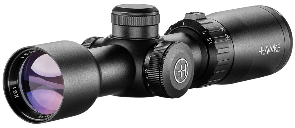 Hawke XB1 1.5-5x32mm Riflescope Black 1" Tube Illuminated XB1 SR Reticle