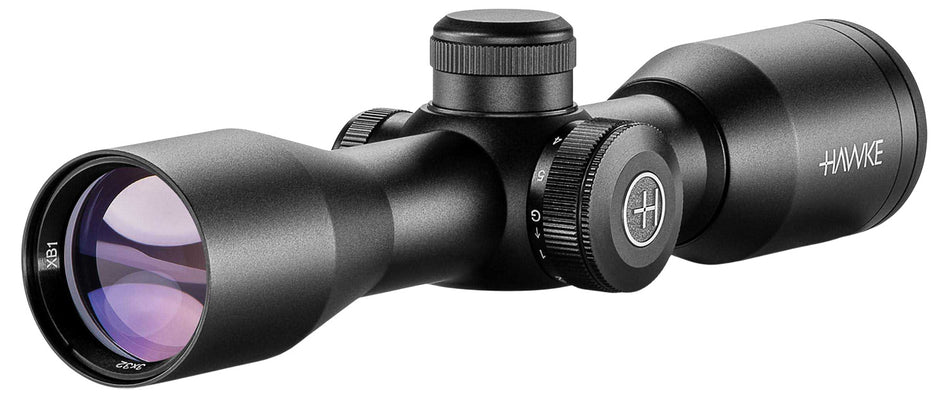 Hawke Sport Optics XB 3x32mm Black 1-Inch Tube Crossbow Scope with Illuminated Red/Green XB SR Reticle
