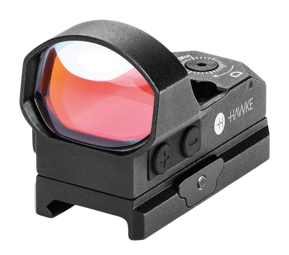 Hawke 12145 1x34mm Reflex Sight Black Illuminated Circle with Red Dot Reticle