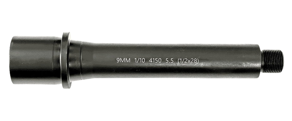 Lead & Steel AR9 5.5" Nitride Barrel 1/2x28 LS9MM55-28